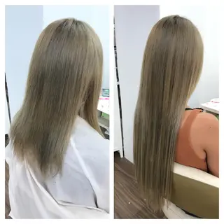 ロング GLOSS 心斎橋 山上のヘアスタイル