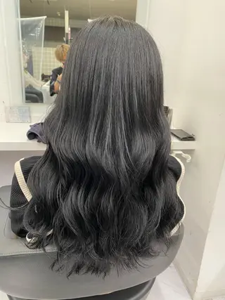 セミロング カラー ヘアアレンジ メンズ特化 水口湧太のヘアスタイル