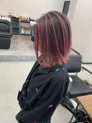 ミディアム カラー パーマ ヘアアレンジ メンズ キッズ ネイル マツエク・マツパ アイブロウ Eirデザイナーズ サロン茶屋町tomoのヘアスタイル