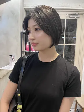 ショート カラー 赤み消しカラー/ ナチュラル/トモキのヘアスタイル