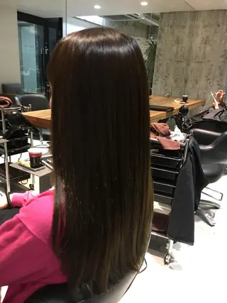 ロング カラー パーマ 髪質改善ULTOWA ✨松井 美幸のヘアスタイル