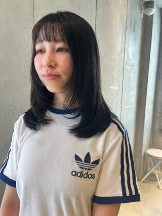 ミディアム カラー 眠れるヘッドスパ✨ chacoのヘアスタイル