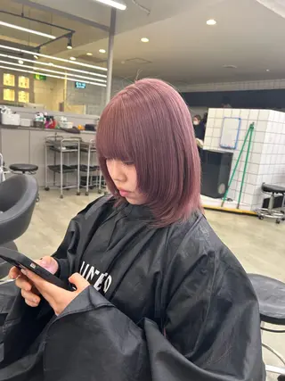ミディアム カラー 💎韓国/ レイヤー カット/ 暖色🫧のヘアスタイル