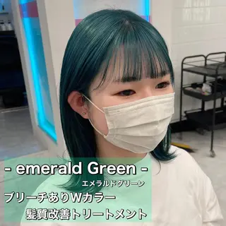 ミディアム カラー ボブカットモデル 募集中　ukaのヘアスタイル
