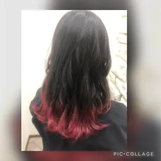 セミロング ヘアセット 野中のヘアスタイル