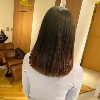 セミロング ヘアアレンジ 髪質改善特化 安東駿介のヘアスタイル
