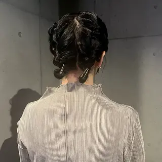ミディアム ヘアアレンジ 〖❁ちひろ| LEONID❁〗のヘアスタイル