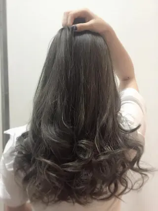 ミディアム セミロング カラー 縮毛矯正×髪質改善 店長　DAITOのヘアスタイル