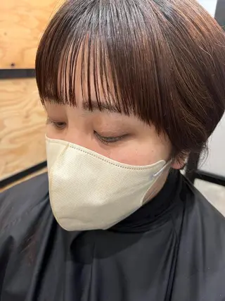 セミロング カラー パーマ ヘアアレンジ メンズ キッズ ネイル マツエク・マツパ アイブロウ 久木原 ゆりのヘアスタイル