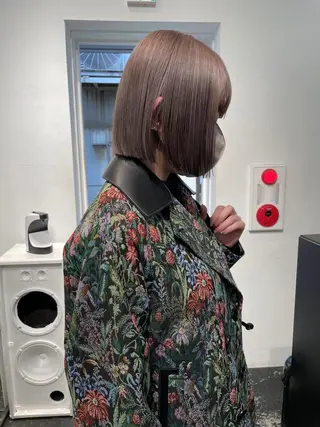 ショート カラー パーマ ヘアアレンジ メンズ キッズ ネイル マツエク・マツパ アイブロウ 艶ハイトーン/ヘア アレンジAYAKAのヘアスタイル
