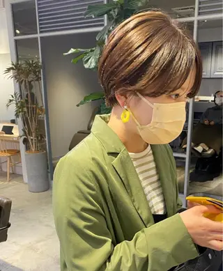 ショート 表参道ミディアム レイヤー山岸季生のヘアスタイル