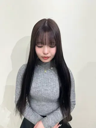 ロング カラー ゆ う あのヘアスタイル