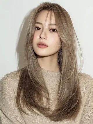 セミロング ❄️透明感カラー❄️ メンズ✂️TOWAのヘアスタイル