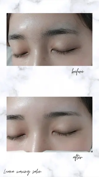 アイブロウ Luana wax 🐚根本のエステ・リラクイメージ