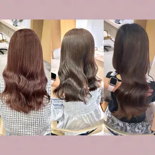 ヘアアレンジ 落合しほ/韓国ヘア/ 髪質改善/縮毛矯正のヘアスタイル