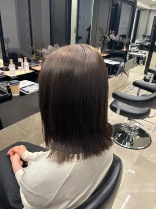 ミディアム カラー 大森 万紘のヘアスタイル