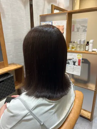 ミディアム カラー 石黒 理々花のヘアスタイル