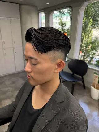 ショート メンズ センターパート/ 暖色カラーayuのヘアスタイル