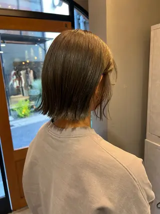 ショート カラー 神戸ボブ✂️ ioe三宮/田 伸佳のヘアスタイル