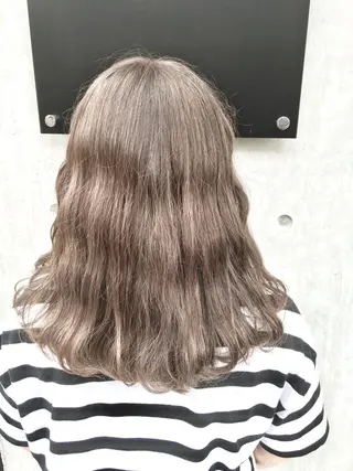 セミロング カラー パーマ ✨髪質改善縮毛矯正✨ 宇田川修平のヘアスタイル