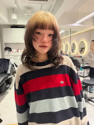 カラー 🎵AIRI/ヘアー ⭐︎アートネイル🪽のネイルデザイン