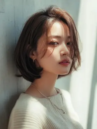 ショート 絶対可愛い暖色カラー 🌷うる艶🌷結奈✨のヘアスタイル