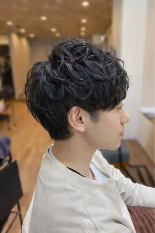 ショート パーマ 野呂 隼人のヘアスタイル