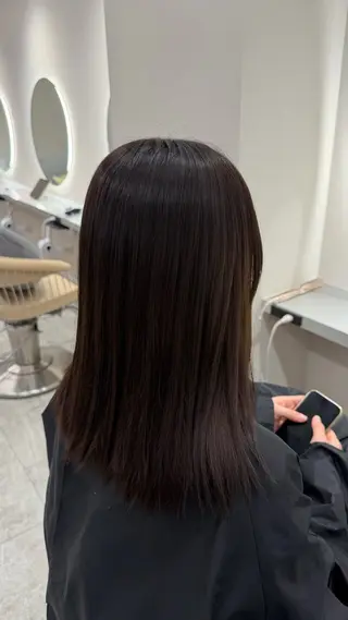 セミロング 🌺ハイライトカラー HINA🌺のヘアスタイル