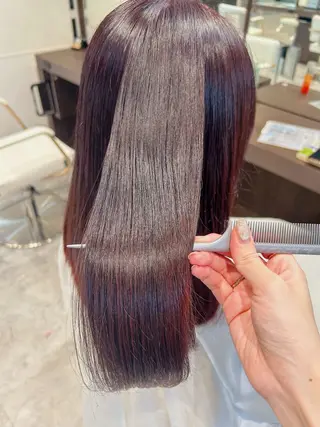 カラー 🫧透明感イルミナ カラー🫧三浦菜々子のヘアスタイル
