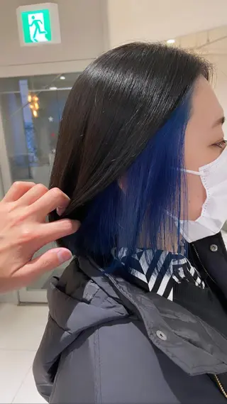 ミディアム カラー 浅野 匠のヘアスタイル