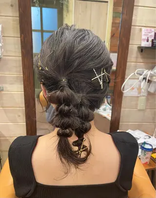 セミロング 君山 希美のヘアスタイル