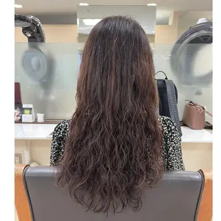 ロング パーマ 渋谷 りなのヘアスタイル