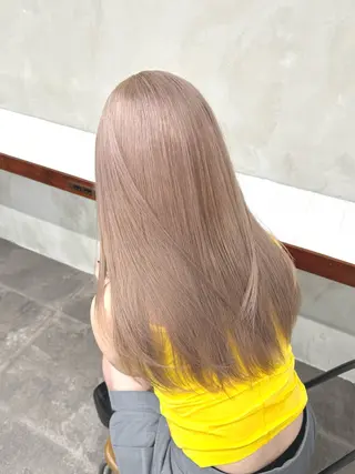 ロング カラー ブリーチ　ハイトーン 特化🌈フジタハルキのヘアスタイル