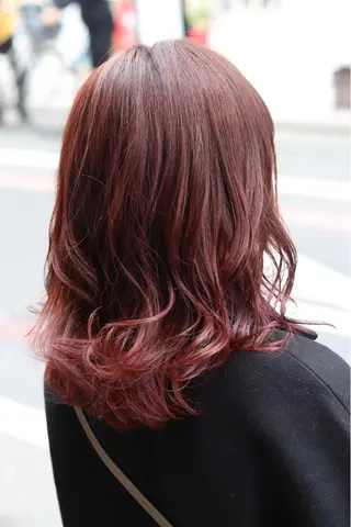 ミディアム カラー ヘアアレンジ 川内 政人のヘアスタイル