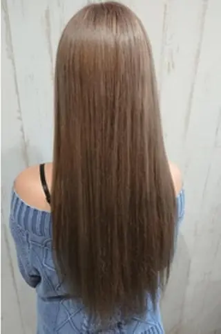 ロング カラー パーマ ヘアアレンジ メンズ チビ編み込みエクステ シールEXどぅ〜すのヘアスタイル