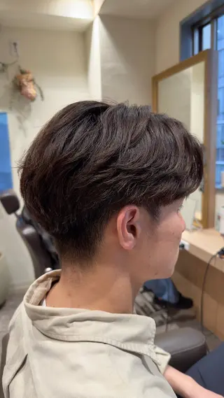 ショート パーマ メンズ 【メンズパーマ】比嘉 啓人のヘアスタイル