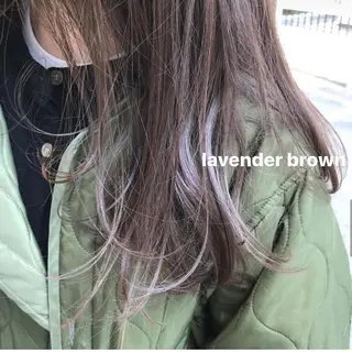 ロング センターパート／マッ シュ／パーマ　あさみのヘアスタイル