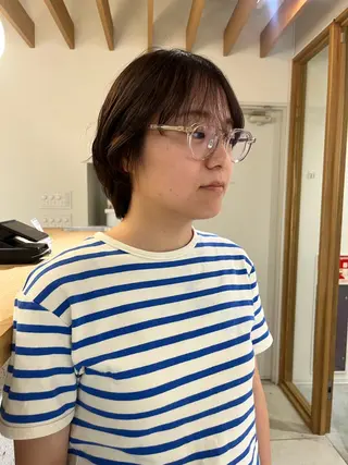 ショート カラー 永田 幸のヘアスタイル