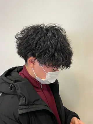 パーマ メンズ 大人男子の メンズパーマのヘアスタイル