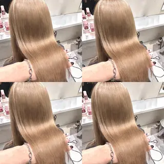 ロング カラー 艶髪×透明感カラー ののかのヘアスタイル
