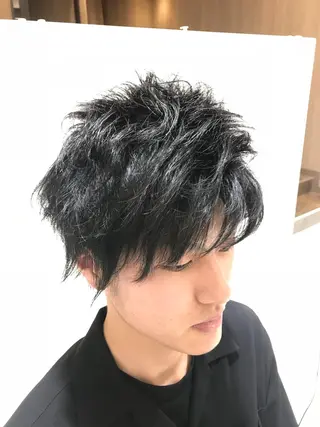 ショート カラー ヘアアレンジ メンズ テラモト カズヨシのヘアスタイル