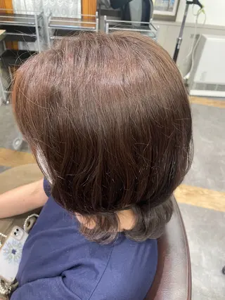 ミディアム カラー ボブ🫧透明感カラー 💎Sayakaのヘアスタイル