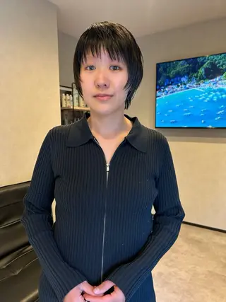 ショート ナカジマ ナナのヘアスタイル