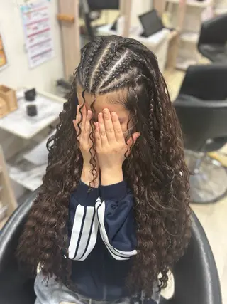 ヘアアレンジ 艶カラー🫧/シール エクステRYOKAのヘアスタイル