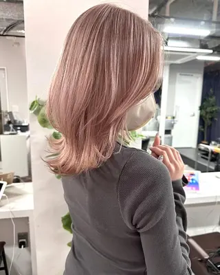 ミディアム カラー 髪質改善・艶髪特化 木村侑平のヘアスタイル