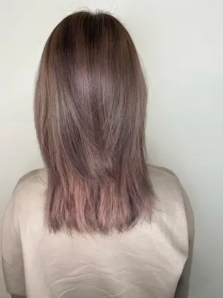 セミロング カラー Hiroshi ヒロシのヘアスタイル