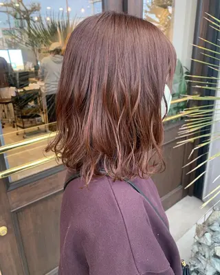 ミディアム カラー mu ku.のヘアスタイル