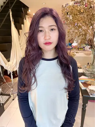 ロング カラー nishiura nanasaのヘアスタイル