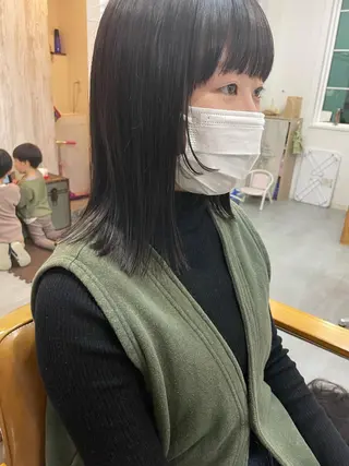 ミディアム キノシタ マユのヘアスタイル