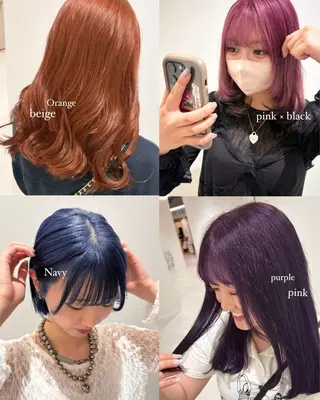 ロング カラー 💗暖色/ブリーチ/ レイヤー/横浜/メイのヘアスタイル